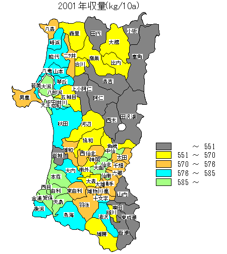 2001�N���ʕ��z