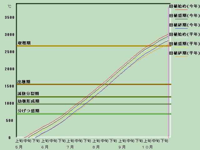 生育進度経過図