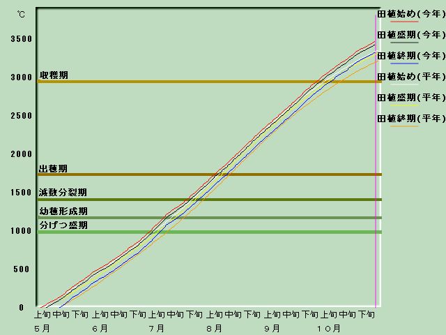 生育進度経過図