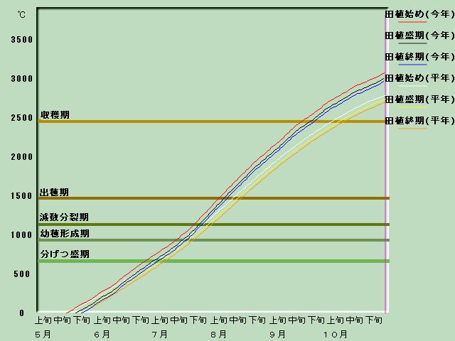 生育進度経過図