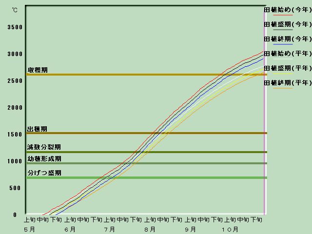 生育進度経過図