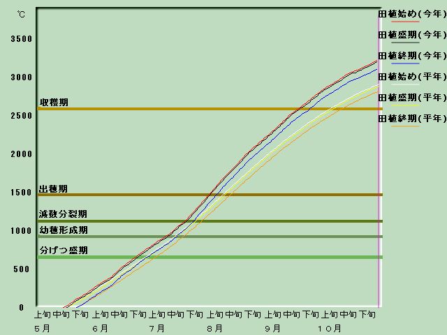 生育進度経過図