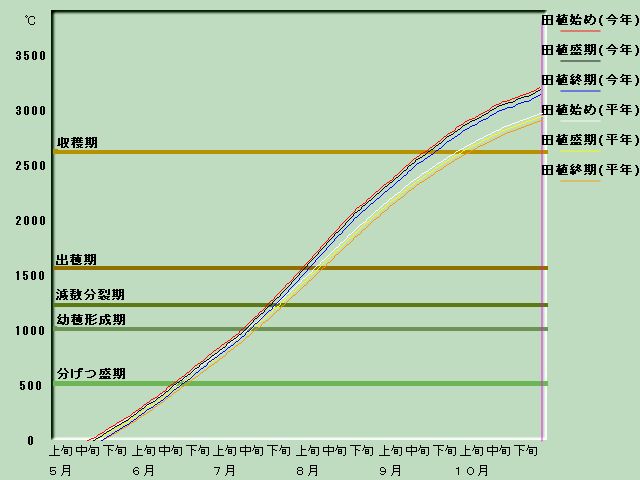 生育進度経過図