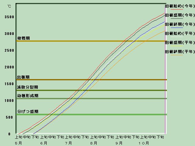 生育進度経過図