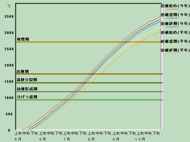 生育進度経過図