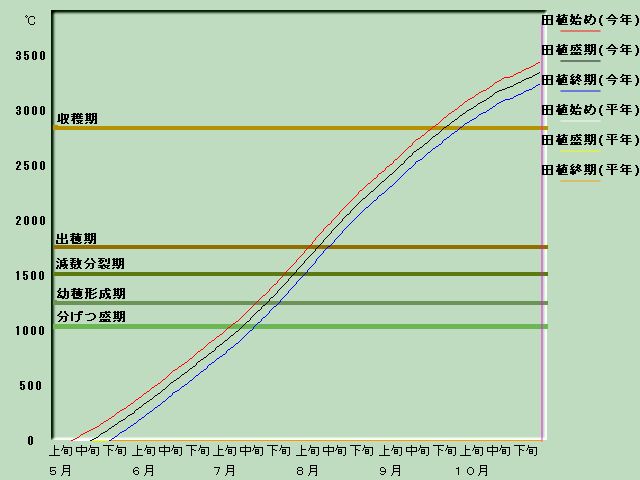 生育進度経過図