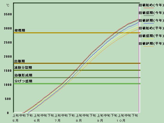 生育進度経過図