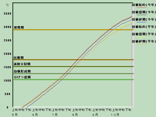 生育進度経過図