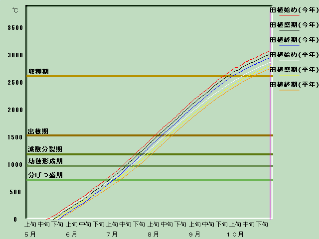生育進度経過図