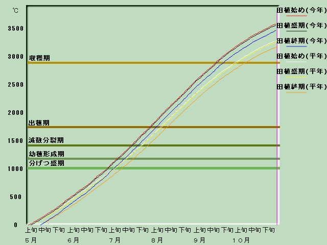 生育進度経過図