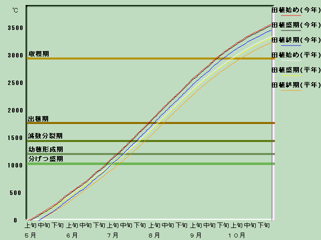 生育進度経過図