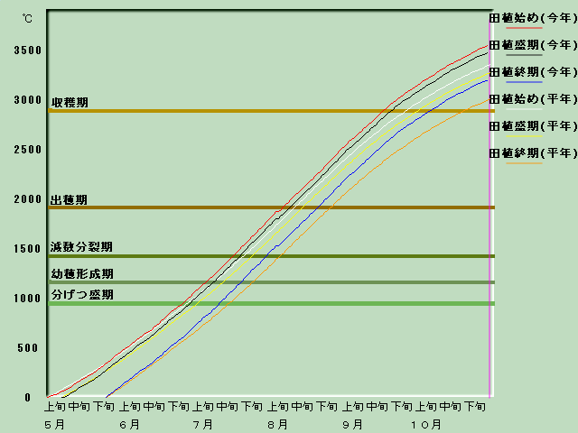 生育進度経過図